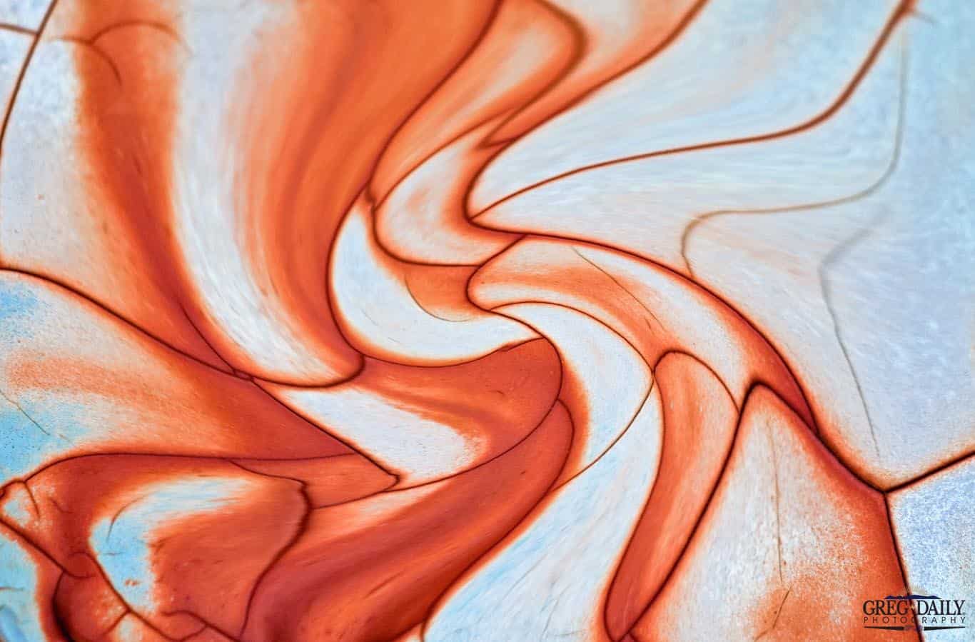 Fine Art Photography - Abstract Image Orange and White