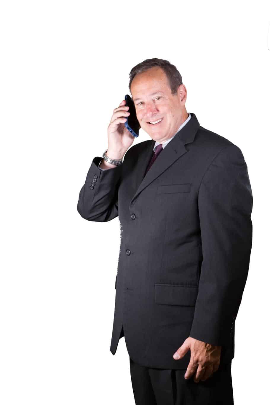 Professional Real Estate Photography - Sellers Talk - Man talking on a cell phone