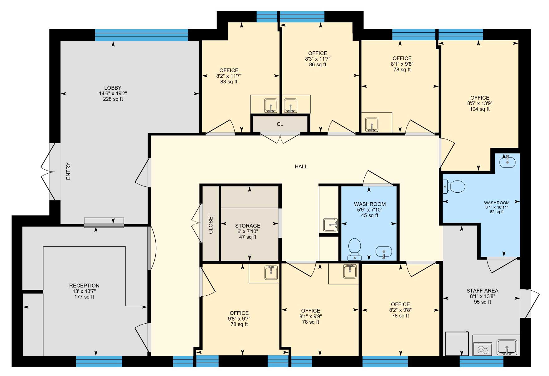 As Built Floor Plan for Real Estate Listings