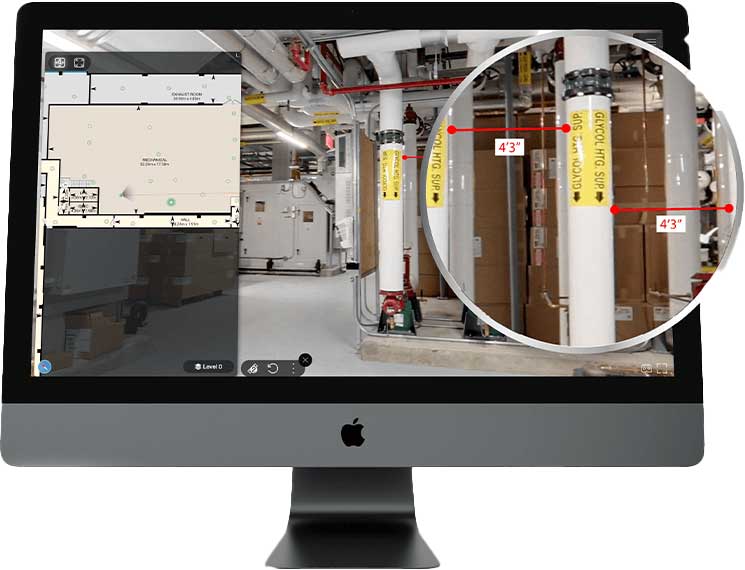 Facility Management solutions - On Screen measurements 